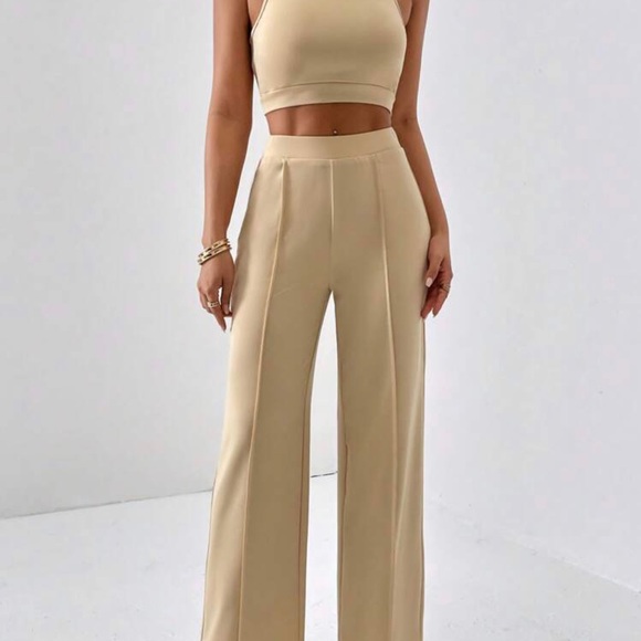 Solid Color Tank Top & Wide Leg Pants *NEW* - Picture 6 of 6